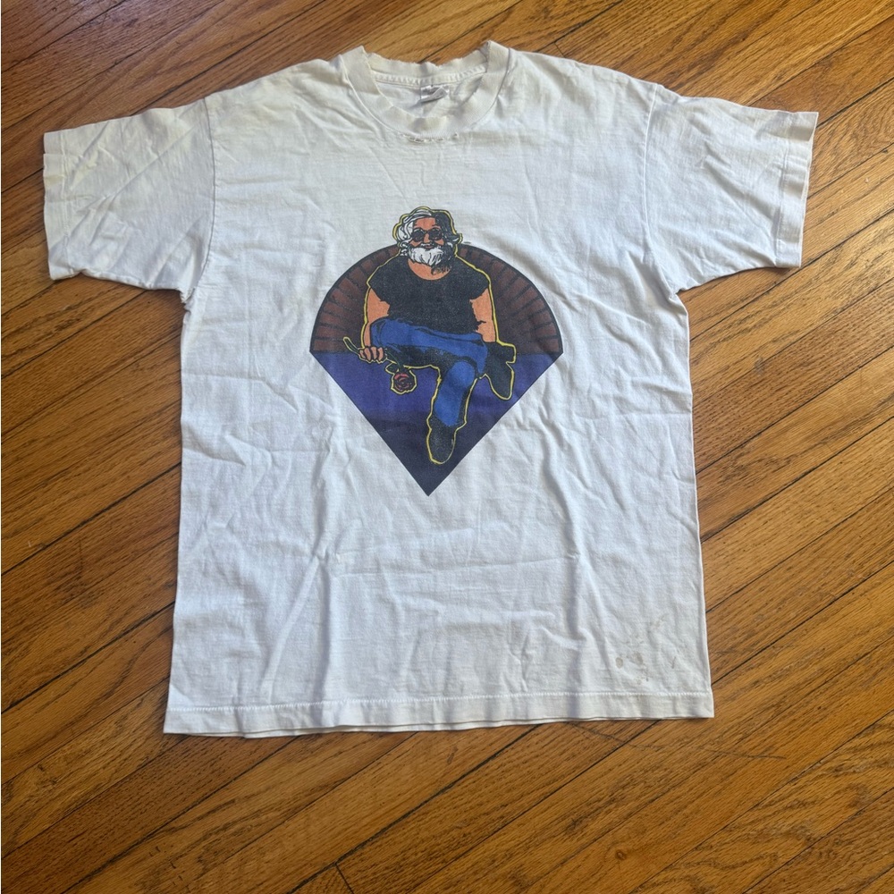 Vintage Jerry Garcia Band White Graphic Tee